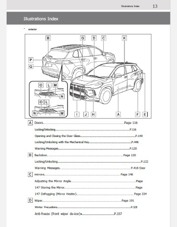 toyota corolla cross hybrid 2025-2026 owners manual